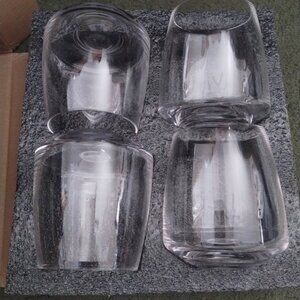 4 Rovsya Hand Blown Glass 13.5 oz